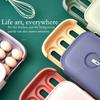 Egg Storage Container Household Colourful Multi-Layer Egg Fresh Storage Box for Kitchen Fridge