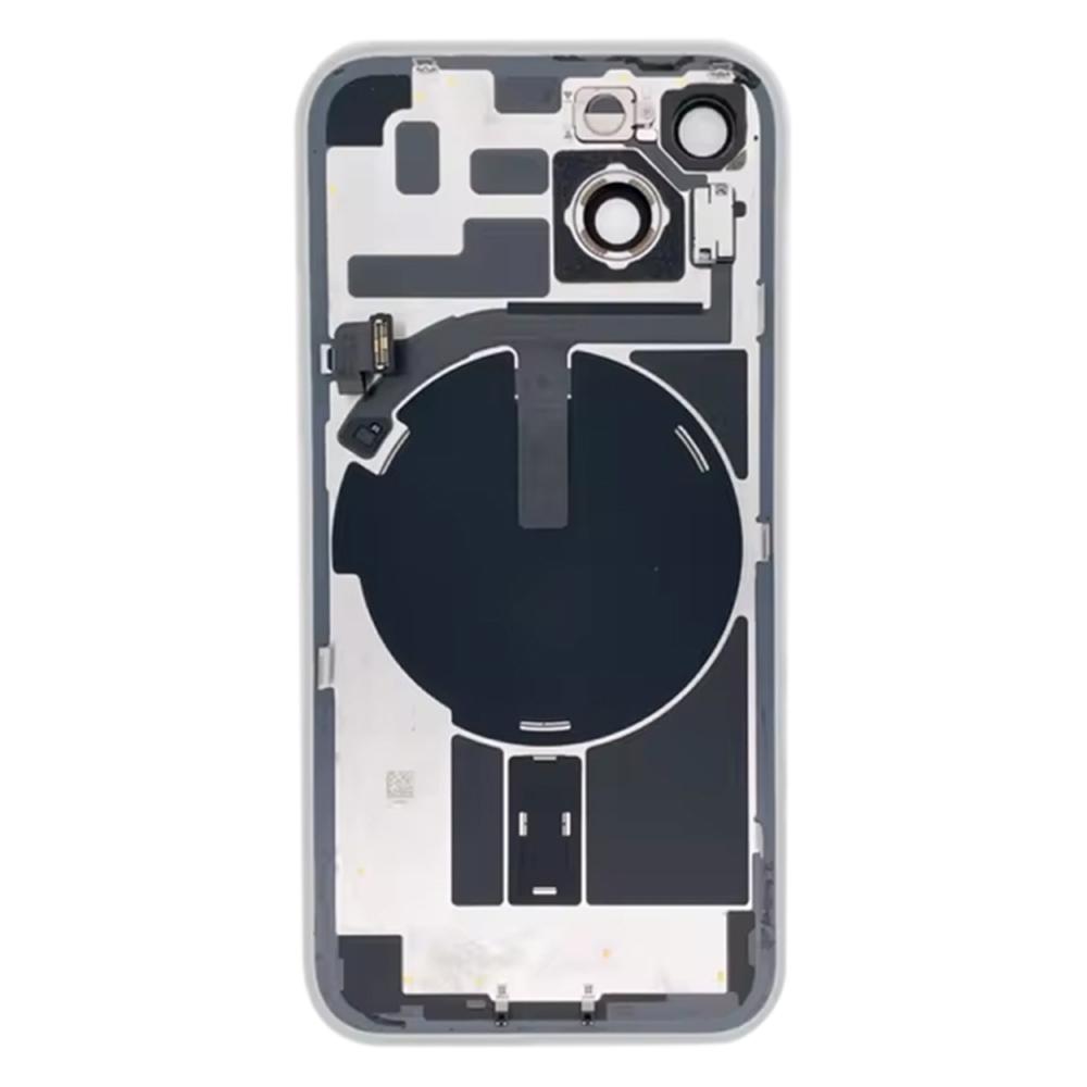 For iPhone 14 Battery Housing Cover+Camera Lens Cover+Bracket+Wireless Charging Port Cable