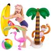Hawaiian Coconut Palm Tree Balloon Inflatale Tropical Bird Ball Flamingo Summer Beach Birthday Party Decor Supplies Luau Wedding