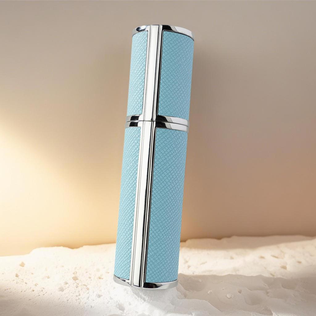 Luxury 5ml Travel Perfume Bottle with Leather Base - Leak-Proof Spray Design