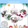 Festive 4cm To 20cm Transparent Plastic Balls Perfect For Holiday Decorations