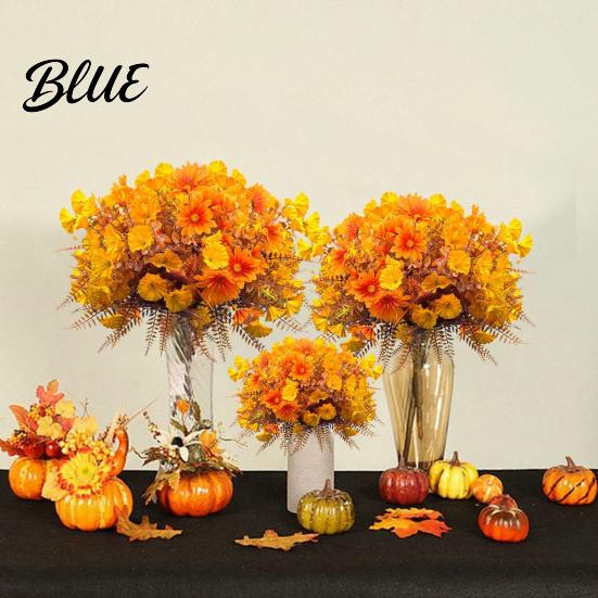 Realistische Künstliche Blumen Blumen Herbstdeko Eukalyptus Künstlich für Feiertag Prunkwinde Außenpflanzgefäße Lebensechte Blumengestecke Büro