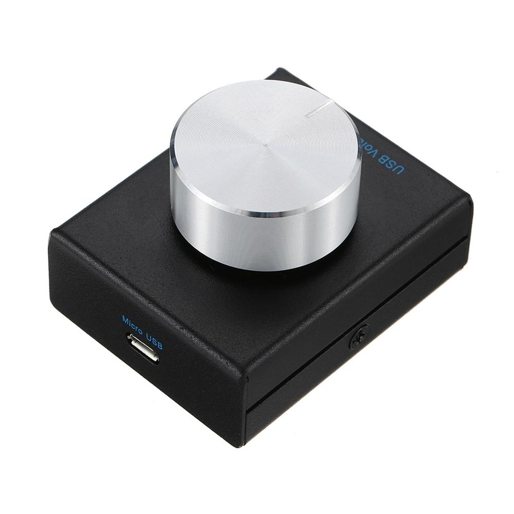 USB Volume Control Computer Speaker Audio Volume Controller Adjuster with One Key Mute Function PC