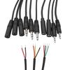 1Pcs 2/3/4Pins Mono Stereo AUX Connector 2.5mm/3.5mm Earphone Mic Repair Cable  Earphone Repair