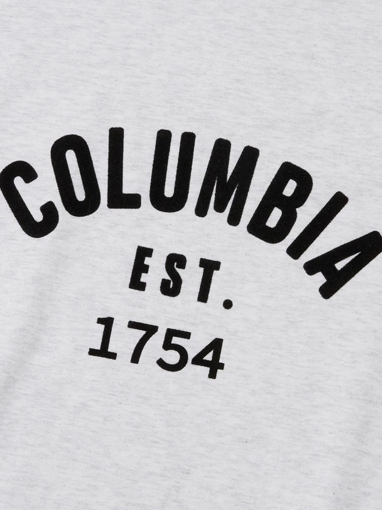 COLUMBIA UNIVERSITY Cu 1754 Arch Logo S/S T-Shirts L Grey