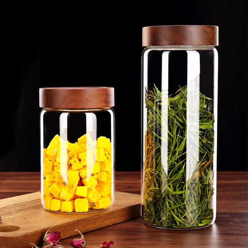 High Borosilicate Glass Tea and Food Storage Jars for Brewing and Preservation