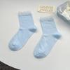 Summer Lace Breathable Cotton Mid-Calf Ballet Socks - Korean Style