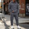 Men's Casual Multi-Pocket Set, Hoodie and Jogger Pants Two-Piece Outfit