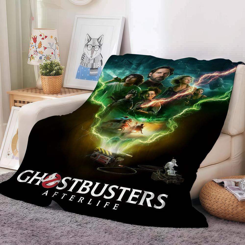 Retro C-classic G-ghostbusters Movie Blanket Warm And Soft Suitable For Bedroom Living Room Sofa Bed Office Travel Camping