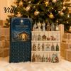 Daily Box for December Nativity Christmas Advent Calendar 2026, 24 Day Countdown with Ritual Gift Everyone Pcs 2D Acrylic Religious Figures,