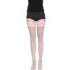 Sexy Women Floral Lace Patchwork Over Knee Thigh High Elastic Red Black Stockings Women'S Over Knee Thigh Stocking Dropshiping