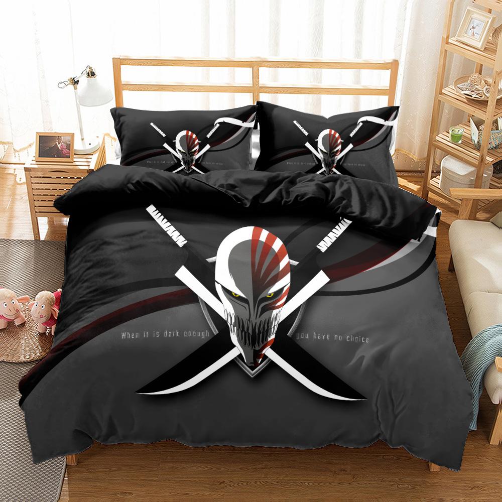 Ichigo Bleach Comics Bettwäscheset Klein Einzel Twin Doppel Queen King Cal King Größe Bettwäscheset