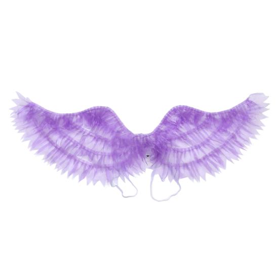 

Крылья ангела для взрослых детей Крылья ангела из перьев Костюм с эластичными лямками для Хэллоуина Рождества Косплей-вечеринки Without Light фиолетовый