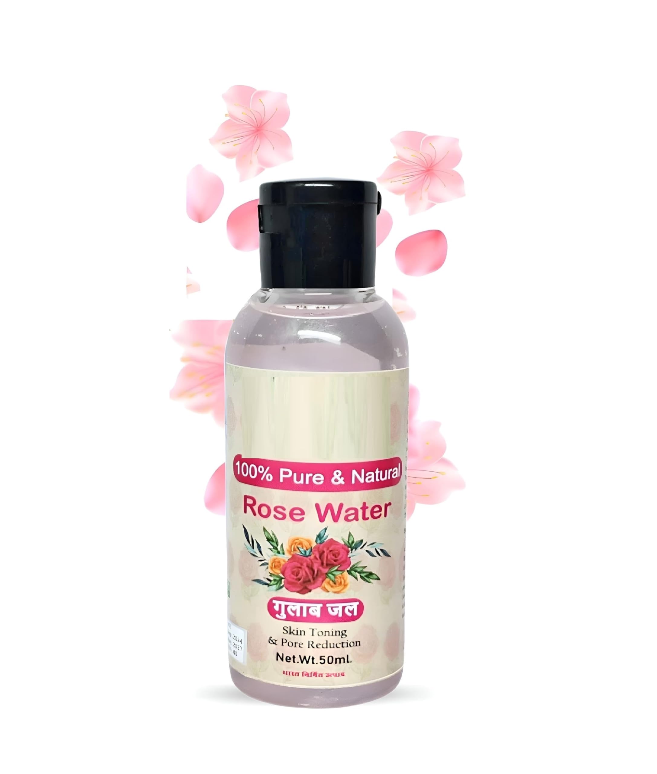 Glamezone Natural Rose Water - for Skin, Face & Hair Skin | Tightens Pores | Instantly Hydrates | Balances pH Levels, Gulab jal Rose Water for Skin