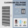 36 Pocket Charts for Classroom Cell Phones, 36 Clear Pocket Charts with Numbered Stickers, Classroom Hanging Cell Phone Organizer, Hangs on Wall,