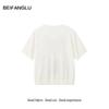 Northern Deer 'Hot Air Balloon' Lyocell Cotton Mulberry Silk Summer Knit T-Shirt WX261227