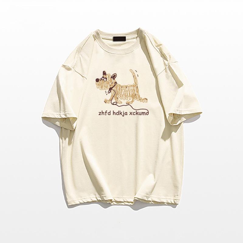 Plus Size Women's Retro Cotton Short Sleeve T-Shirt - 2025 Summer Loose Fit