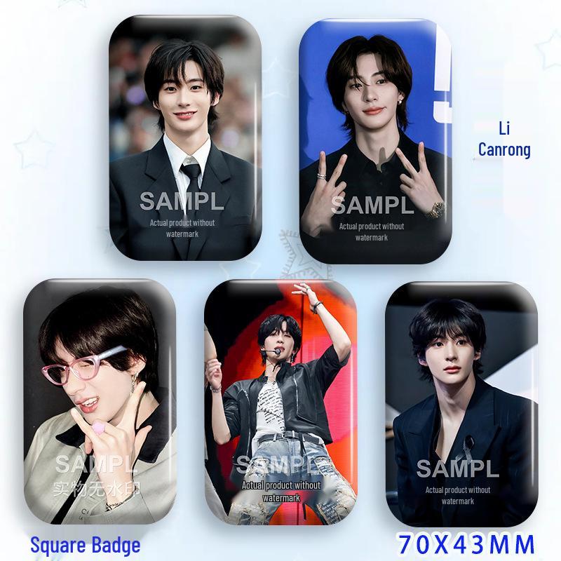 Anton Li Laser Square Star Idol Brooch & Pendant