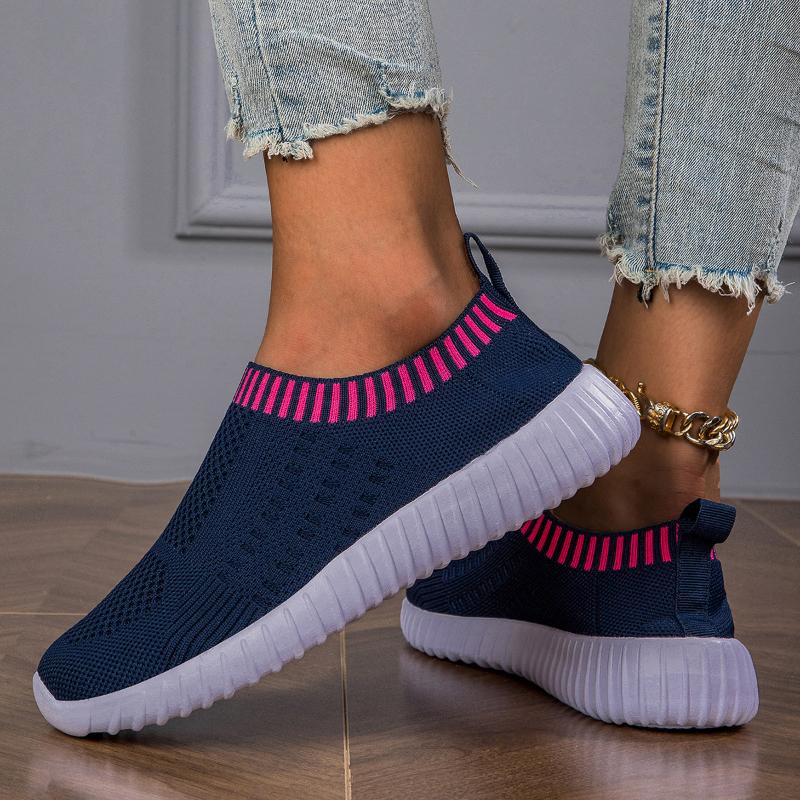 Fashion Shoes Woman 2024 Trend Luxury Brand Sneakers Summer Breathable Mesh Soft Sole Vulcanized Comfortable Hiking Casual Tennis Shoes