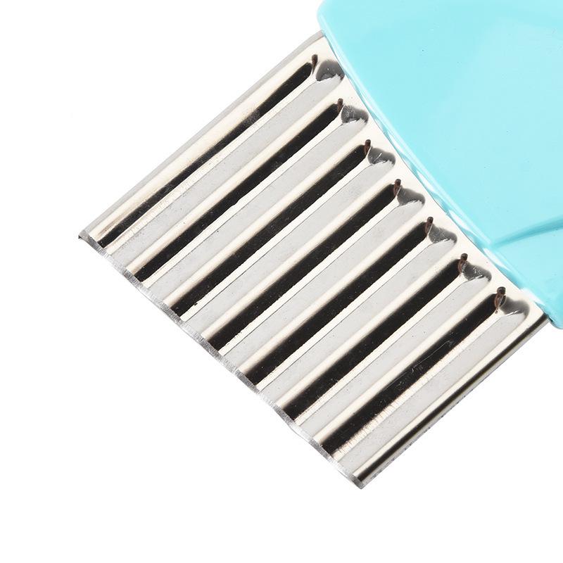1/2Pcs Stainless Steel Wavy Potato Cutter Multifunctional Wave Vegetable Slicer for Fries Potato Strip Cutting Kitchen Gadget 3