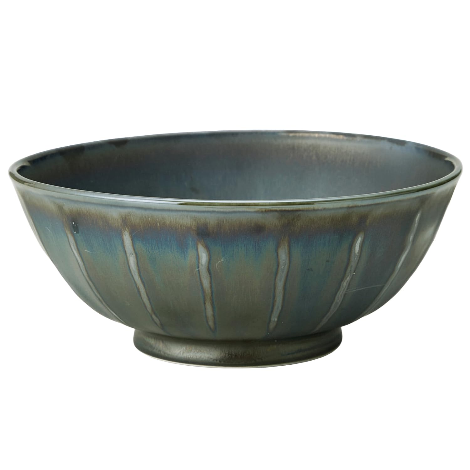 

TAMAKI Ginsai Noodle Black Tenmoku Diameter x 8cm Lightweight Made in Bowl, Luster, 19.5cm Height, Porcelain, Japan, T-974124