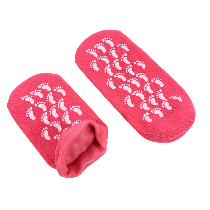 Reusable Cotton Gauze Gel Foot Care Socks for Deep Moisturizing Cracked Heel Overnight Day or Night Use Socks