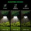 1 PACK Outdoor Motion Sensor Lamp, 4-Head Solar Power Light, 122 LED Solar Light, Flood Lights ,3000 Lumens,270° Lighting  Range