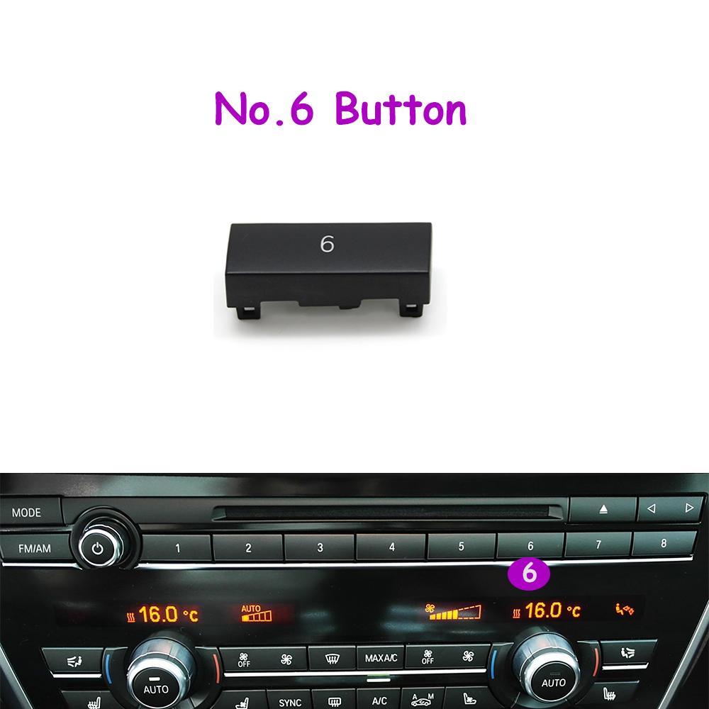 1 Stück F10 F11 F06 F12 F13 F07 F01 F02 F04 Auto Mittelkonsole CD Digital MODE FM/AM Knopf Abdeckung Zierleiste Für BMW 5er 6er 7er 5GT Serie