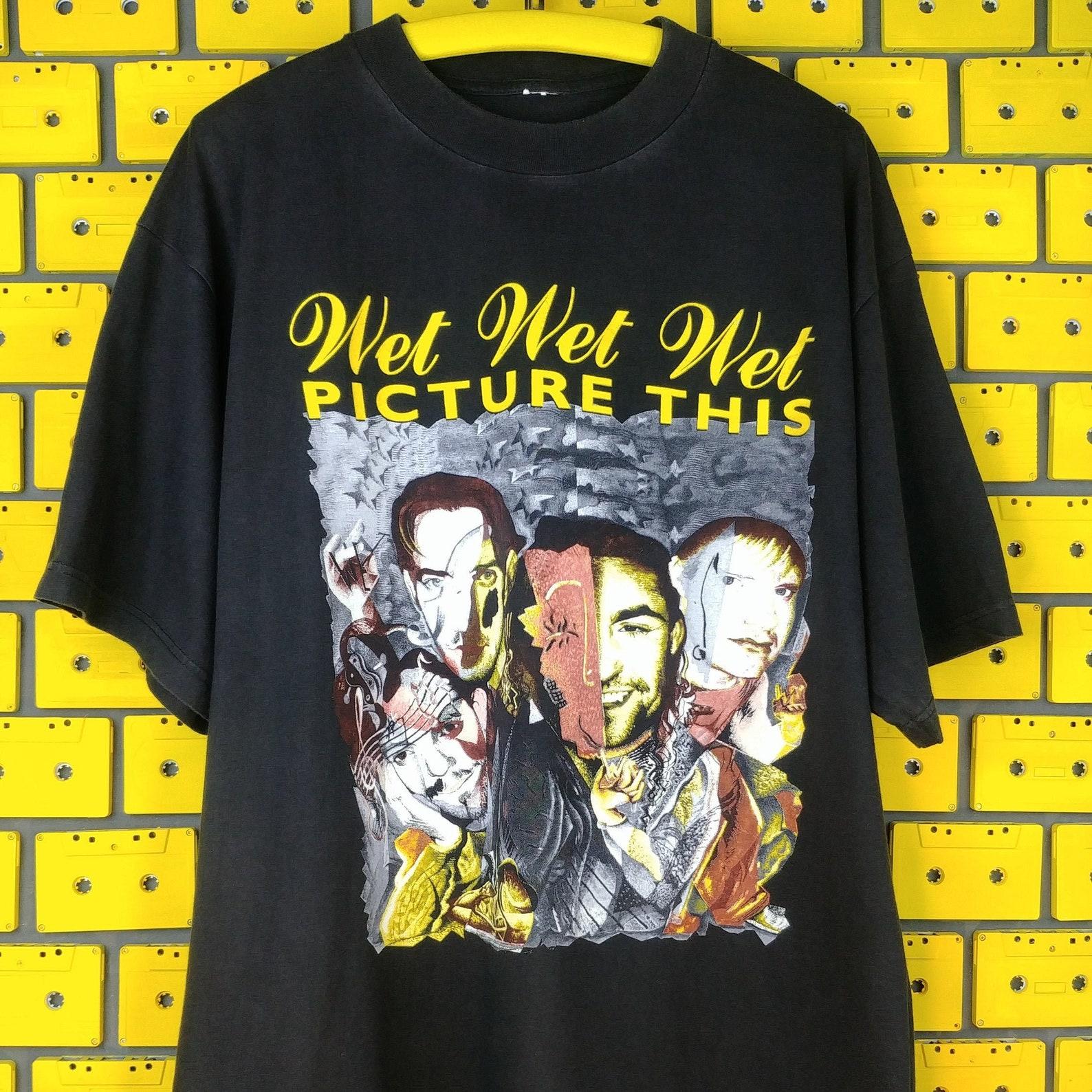 Vintage 1995 Wet Wet Wet Band T shirt, Picture This Album Promo Tee Size XL M