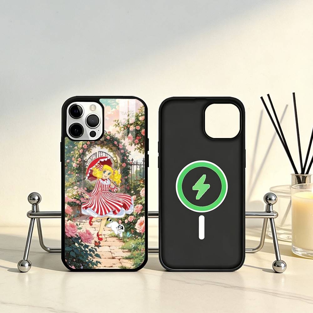 Anime Candy Candy Phone Case For iPhone17,16,15,14,13,12,11 Plus,Pro Max Magnetic For Magsafe Wireless Charging