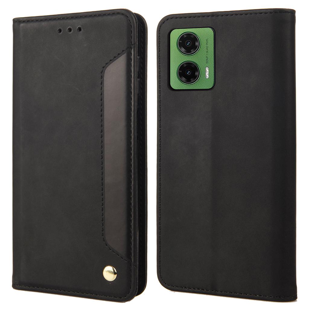 For Motorola Moto G35 5G Case PU Leather Shockproof Protection Wallet Phone Cover