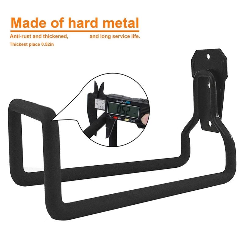 2 Pieces Sturdy Garage Hangers for Bikes and Ropes Water Pipe Holders Workshop Storage Solution Garden Tools Brackets