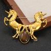 Horse Pin Brooch Exuding Elegance Power Bold Sophisticated Design Retro