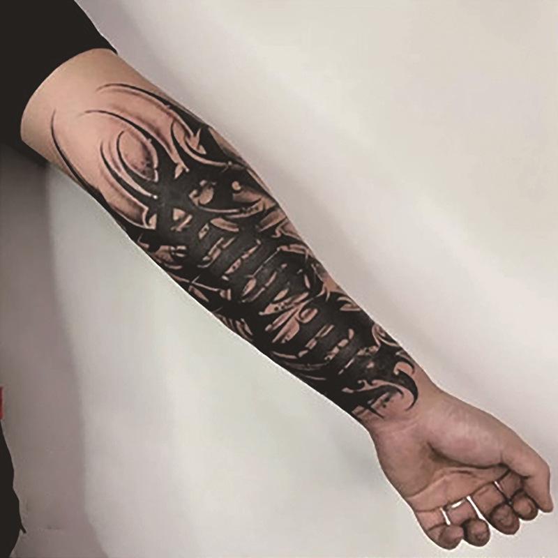 Waterproof Herbal Juice Tattoo Decals - Semi-Permanent, Non-Reflective for Men & Women’s Arms, Chest, Back