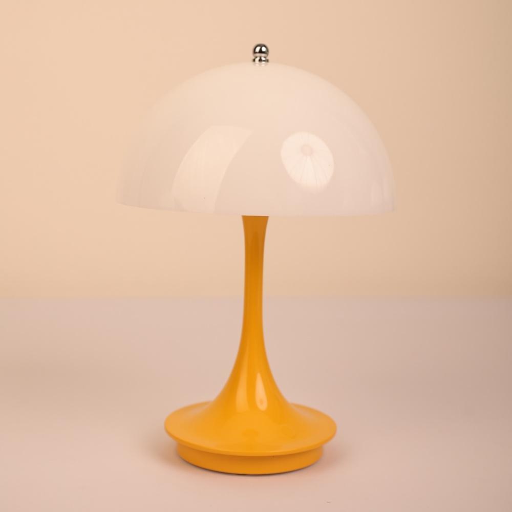Nordic Mushroom Table Lamp Danish Modern High-End Charging Bedroom Bedside Living Room Decorative Light Atmospheric Decor Lamp