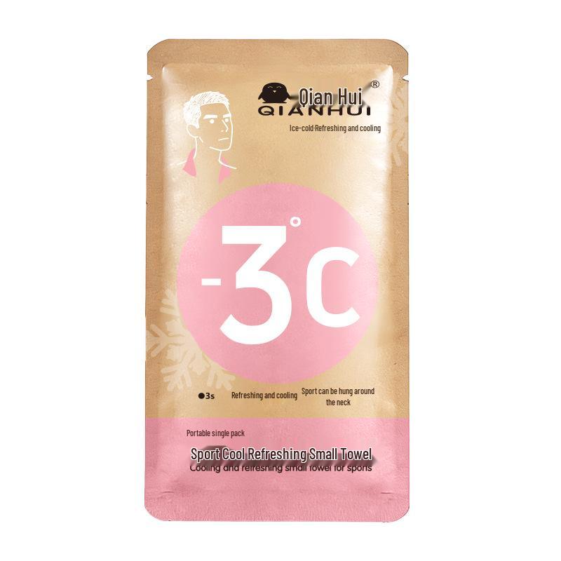 Refreshing Ice-Cold Cooling Wipes for Sweat & Oil Removal - Portable Pack of 10 Sheets, Perfect for Students & Military Training