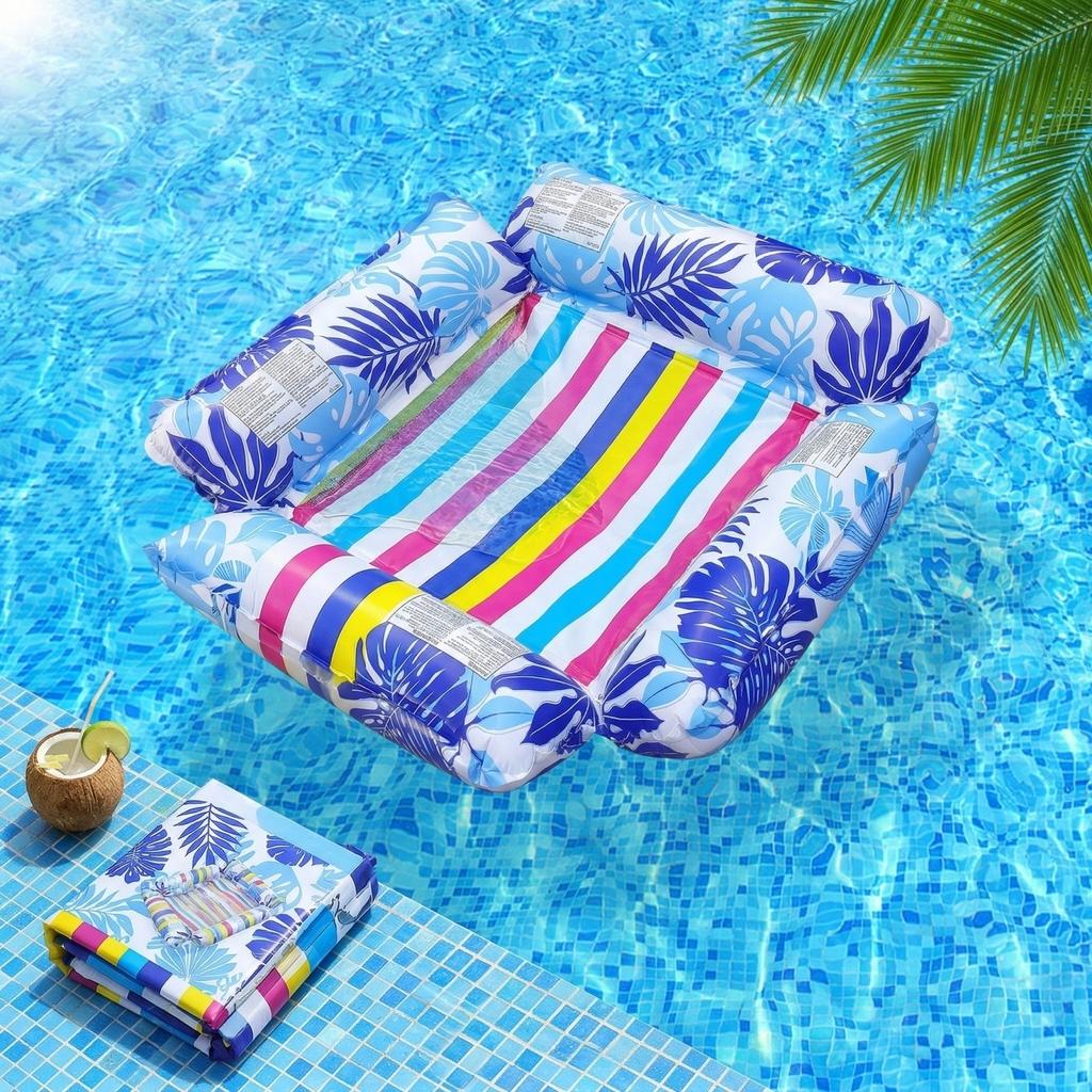 Four-tube Leaf Floating , Inflatable Water Bed, Water Play Toy, Floating