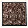 - Leopard Print Frame Satin Versatile Square Scarf Women'S Temperament Fashionable High-Quality Imitation Silk Scarf