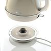 Bouilloire vintage 1l beige - ariete - 1630w - sans fil - système anti-calcaire
