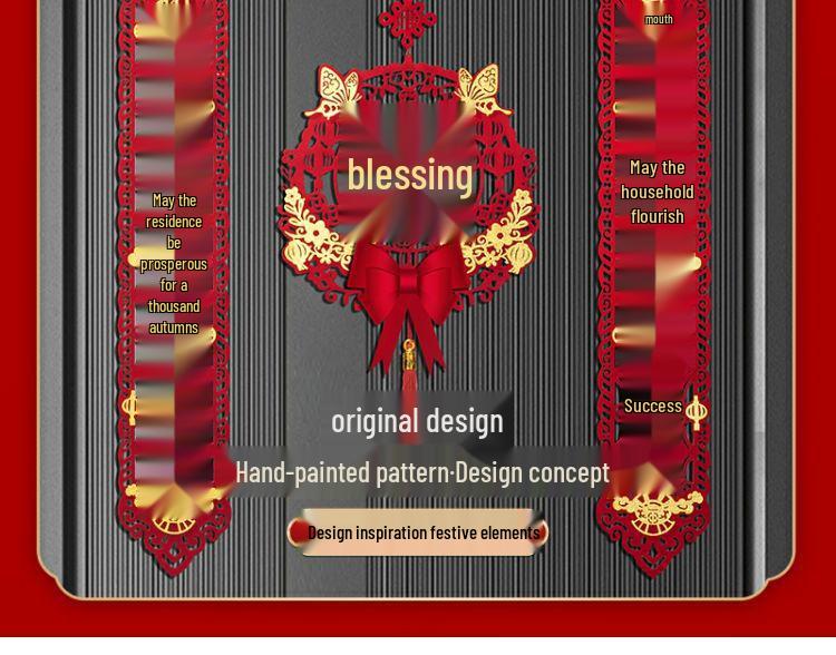 Magnetické uspořádání nového domova: Sada samolepek na dveře a dekorací na kolaudaci