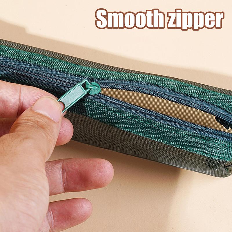 Mesh Travel Cosmetic Storage Bag Toiletries Clear Wash Bag Brush Storage Bag Multi-Functional Square Stationery Pencil Pouch