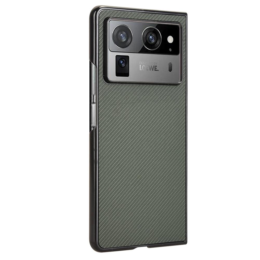Pro pouzdro TECNO Phantom V Fold2 Textura karbonových vláken Nárazuvzdorný PU+PC Kryt telefonu