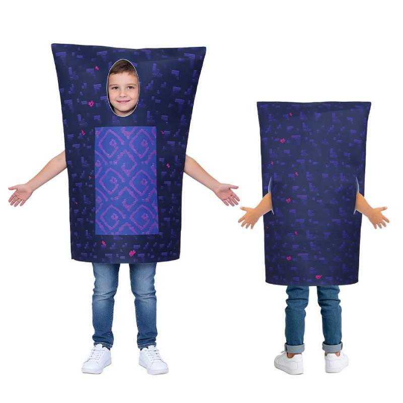 Minecraft Hell Gate Cosplay Costume For Kids With Soft Fabric And Performance Suit