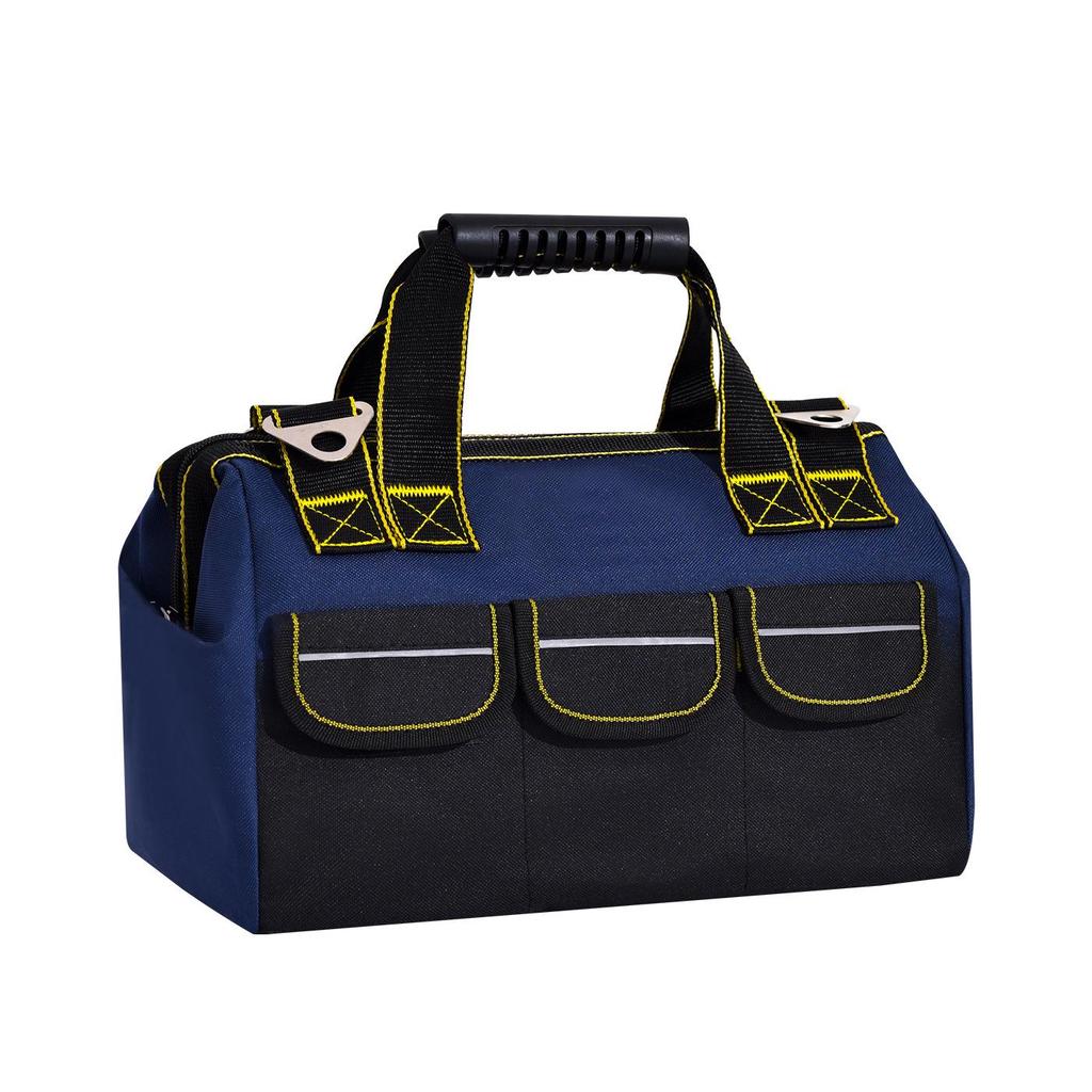 Multifunctional Wear-Resistant Handheld Electrician Tool Bag - Durable Canvas Crossbody with Thickened Oxford Cloth for Repair and Installation.