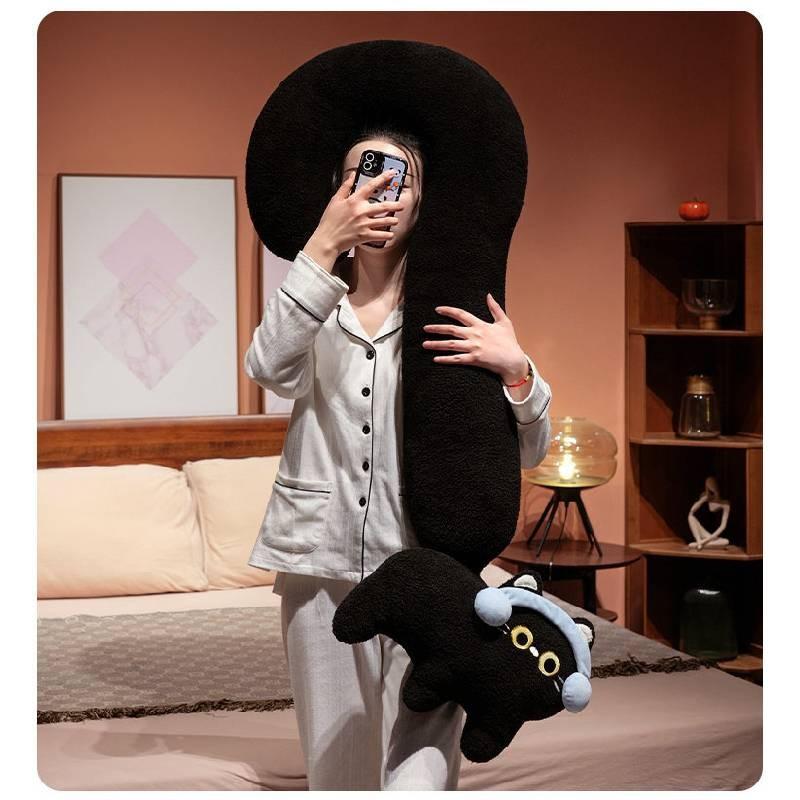 Cat Question Mark Plush Toy Stuffed Animal Doll Cartoon Decoration Kids Gift