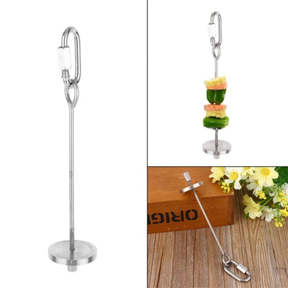 2Pcs Rust-proof Bird Cage Food Holder Parrot Fruit Skewers  For Macaw Parakeet Parrot Budgie
