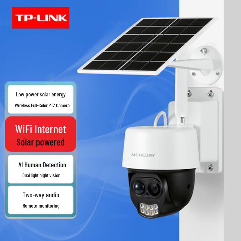 

MERCURY 4G Solar Outdoor Security Camera (CN version) Includes 32GB Memory Card