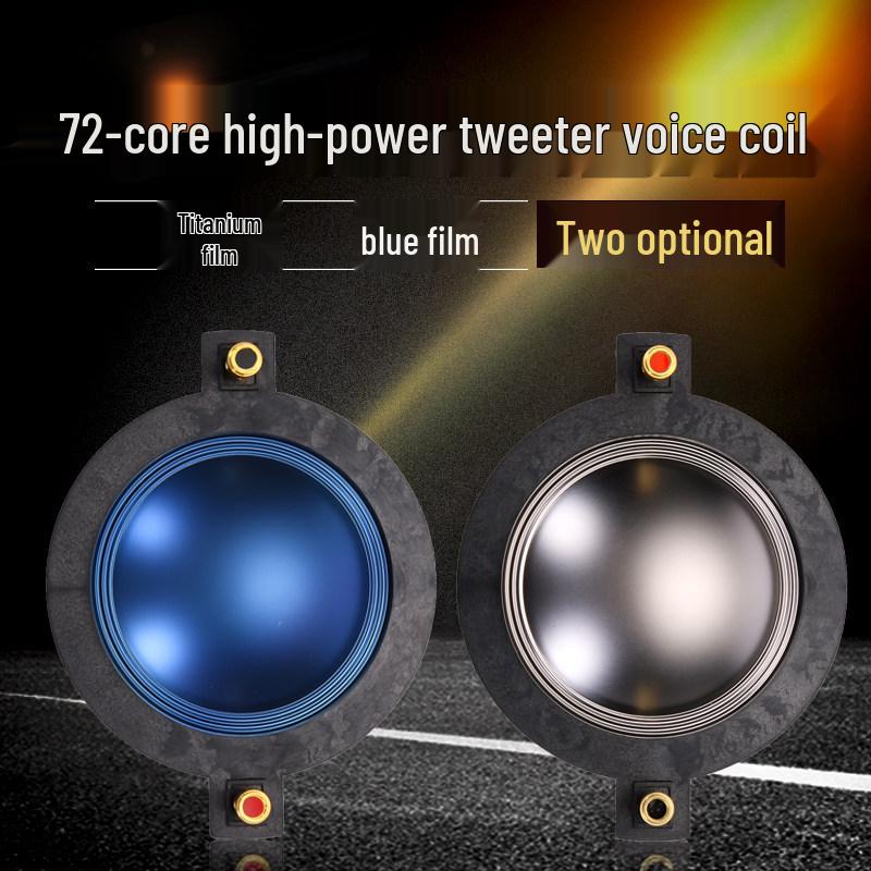 72-Core High-Frequency Tweeter Diaphragm with 72.2mm High-Power Flat Wire for Speaker Cabinets other