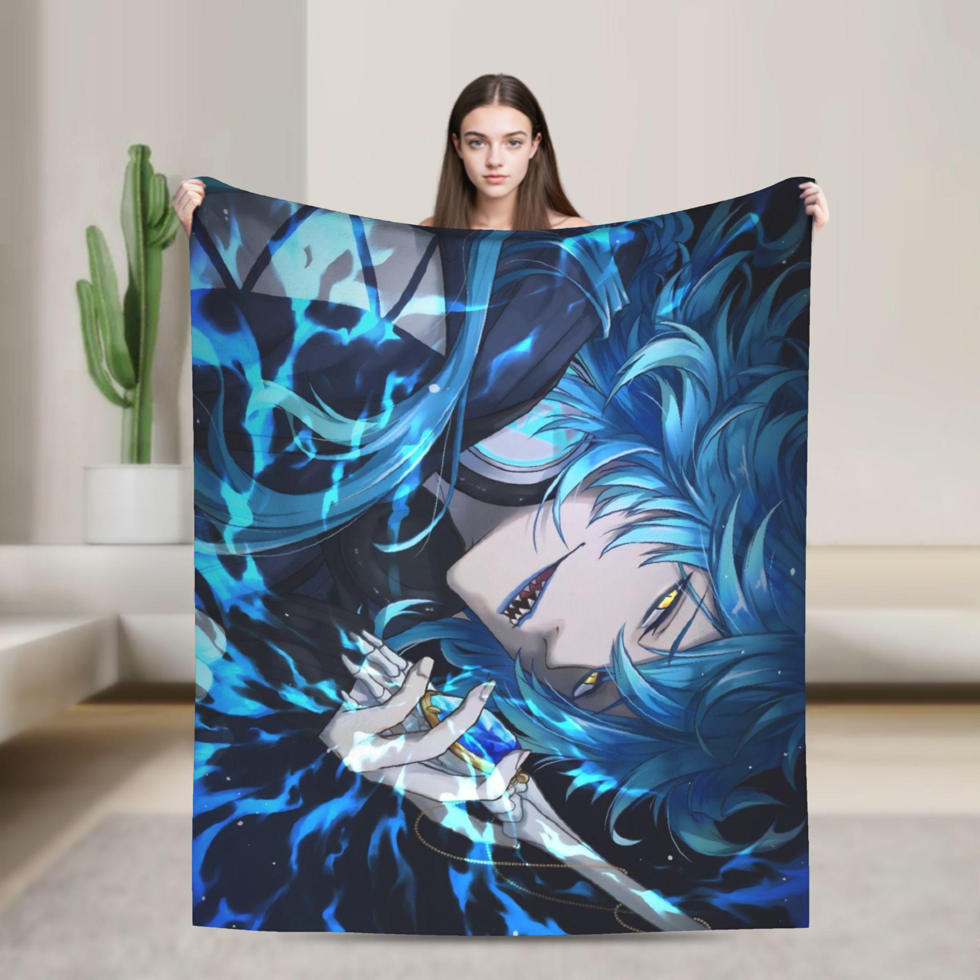 

Страна Чудес: Кручёный Идиа Шауд Вязаный Плед Флис Игнихайд Игра Мягкий Плед для Покрывал Одеяло Портативный 30x40in