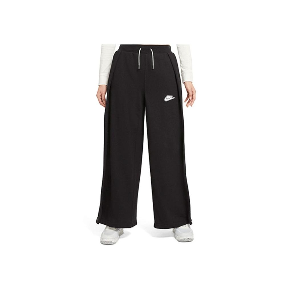 Nike Sportovní volné pletené kalhoty s širokými nohavicemi pro volný čas Dámské spodní díly Černá CZ8358-010